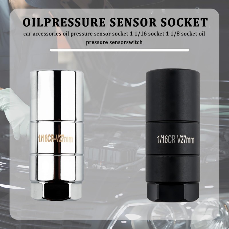 Oil Pressure Sensor Socket,Hexagonal Drive-27mm Socket for Removing Oil Sending