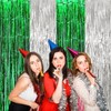 4P Metallic Foil Fringe Tinsel Table Skirts for Rectangle Tables
