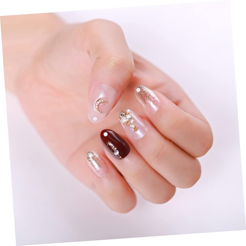 Healvian 2pcs DIY Manicure Nails Decoration Sticker Nail Flowers Stickers