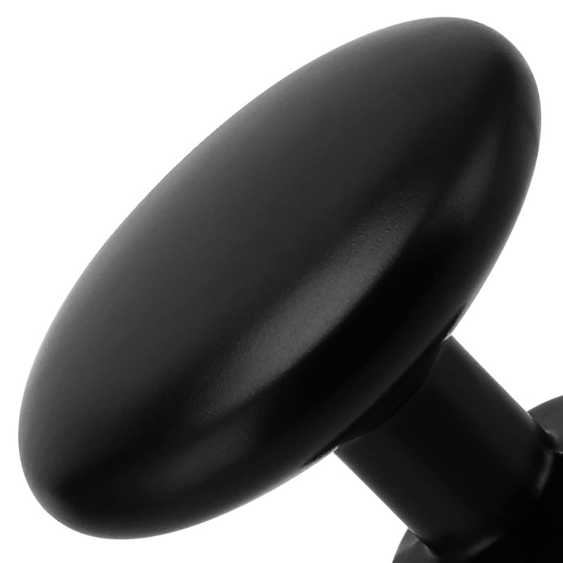 MUKLEI 30 PCS Black Round Cabinet Knobs, Matte Door Knobs