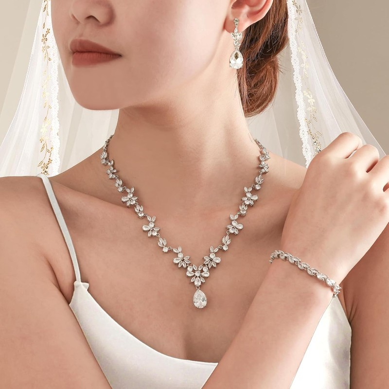 Sendowtek Juego De Joyería, Conjunto De Joyas Para Mujer