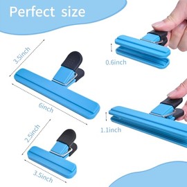 UNIYO - Paquete de 9 clips grandes para bolsas de comida, clips de plástico para bolsas de alimentos, agarre pesado
