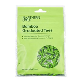 Northern Golf Graduated Bamboo Golf Tees (Lime 1" 40 Tees)