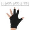 Boodun Unisex Adults 3-Finger Snooker Pool Cue Glove Billiards Shooters