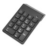 Wireless Number Pad 2.4G Receiver Black 18 Concave Keys Battery