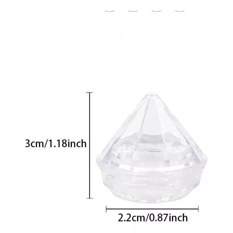 Healthcom Contenedores Envases Vacio Balsamo 40 Pzs 5grs Form Diamante