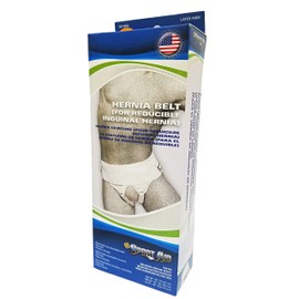 Sportaid Hernia Truss Double, White Measure Waist 30 Inches-35 Inches For Men Small - 1 ea