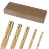 5-Piece Brass Punch Set, Removing Repair Tool, 1/4", 3/8", 1/2",
