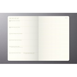 SIGEL C2615 Weekly planner and notes Conceptum 2026-1 year - approx. A6 - black - 2 pages = week on left/notes on right - hardcover - 80 gsm - 176 p. - PEFC-certified