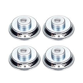 sourcing map 3W 8 Ohm DIY Speaker 50mm Round Shape Replacement Loudspeaker 4pcs