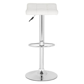 Safavieh Home Collection Lamita White Adjustable Swivel Gas Lift 22.4-30.9-inch Bar Stool
