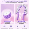Cellulite MassagegeräT,360°Abdeckung Massagegerät Massageroller Roller,Lymphdrainage Gerät, Abnehmbarer Rollengriff,Cellulite Roller füR