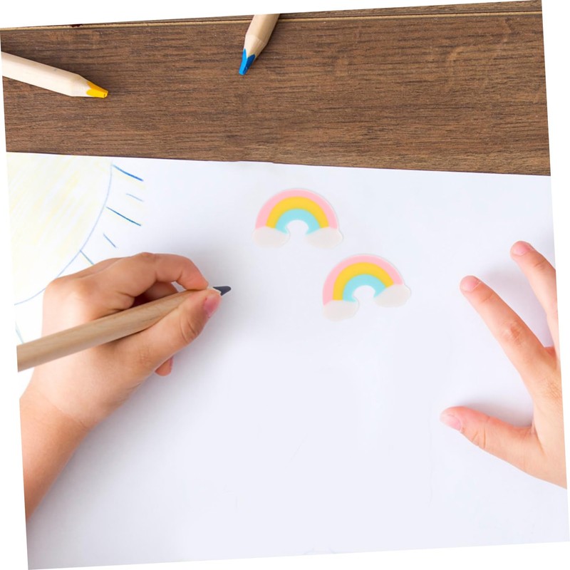 SEWACC 50pcs Rainbow Erasers Mini Erasers for Bulk Erasers Pencil