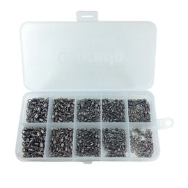 Orludo Fishing Tackle qb500045a01n0 Rolling Swivel Bearing Salcan, Set of 500, High Strength, Stainless Steel Connector, 30.9 - 96.7 lbs (14 - 43 kg), Fishing #2#4#6#8#10, A-Type with Dedicated Case