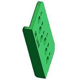 CC-Shopping – Mounting Template for Pull Handles | Drilling Template for Balcony Door Handle – Makes Assembly Easier Made of Plastic