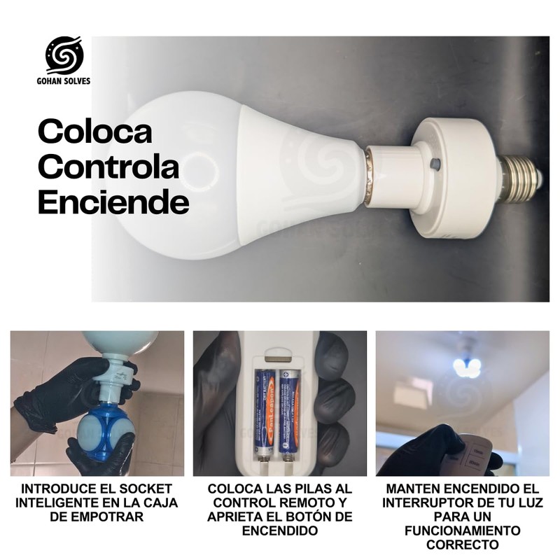 Gohan Solves Socket Inteligente con Control Remoto Enchufe Inteligente Controla