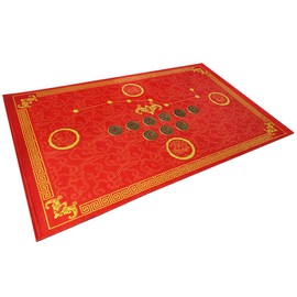 Feng Shui Good Luck Door Mat/Outdoor/Front Door/Bathroom (Light red)