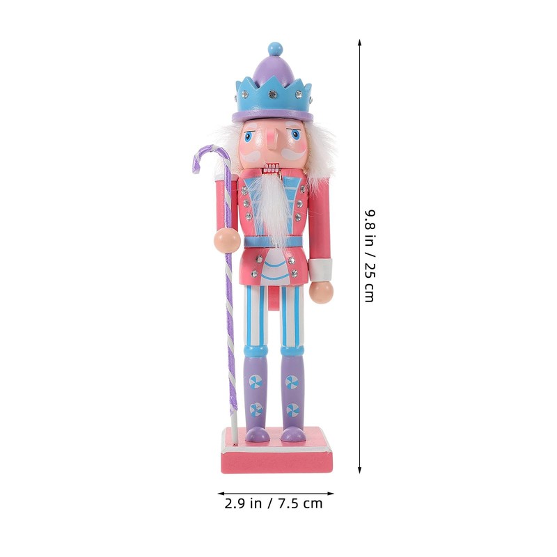 Gatuida Wooden Christmas Nutcracker Soldier: 25cm Figures Soldier Nutcracker Puppet