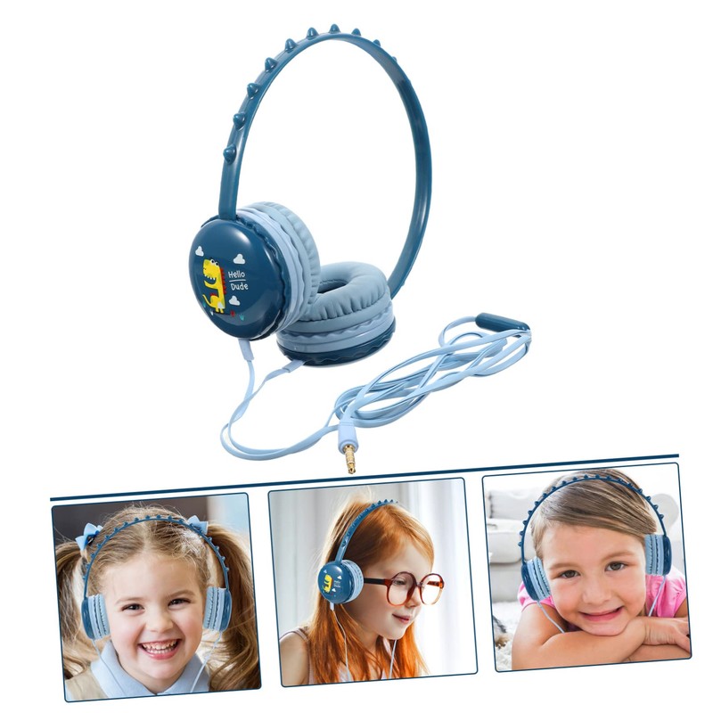 KONTONTY Dinosaur Shape Wired Headphones for Gaming Comfortable Over Ear