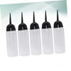 PACKOVE 5Pcs Salon Hair Dye Bottles Refillable Shampoo Container with