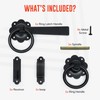 ZAVIA Garden Ring Gate Latch for Garden Gates 6” Door