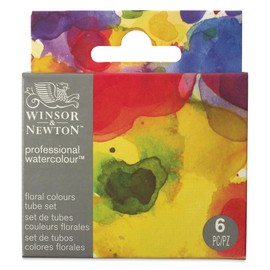 Winsor & Newton Acquerello professionale - Set di 6, colori floreali, 5 ml