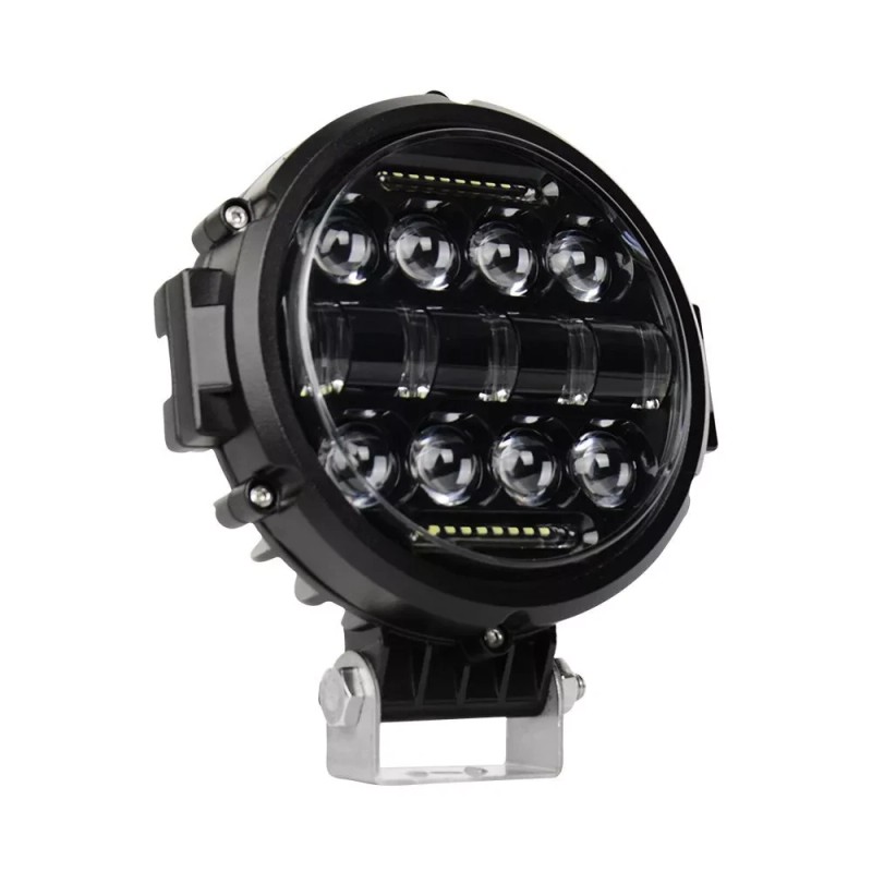 Bricologht Pair Round 7" Front Bumper Spot LED Work Light