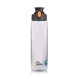 Majestic Sport Okosei Clear Water Bottle, 750 ml, Water Bottle, BPA-Free, Tritan, Gym Bottle, Sports Bottle for Bicycle, Outdoor, Fitness, Lightweight, Shockproof, Reusable, Grey