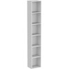oneinmil Tall Narrow Bookshelf, 6-Tier Cube Display Rack, Modern Corner