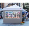 MASTERCANOPY Church Window Sidewall Panels Sunwall for 3x3M Instant Gazebo