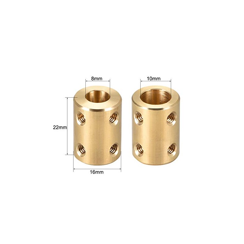 sourcing map 2 Pieces 8 mm to 10 mm Bore