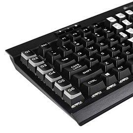 Skinit Decal Skin Compatible with K95 RGB Platinum Mechanical Gaming Keyboard - Skinit Originally Designed California Black Block Design