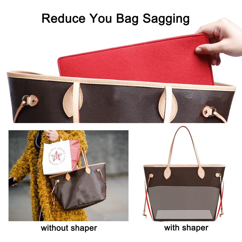 Doxo Felt Organizer Insert Handbag&Tote Purse Organizer Insert Large with