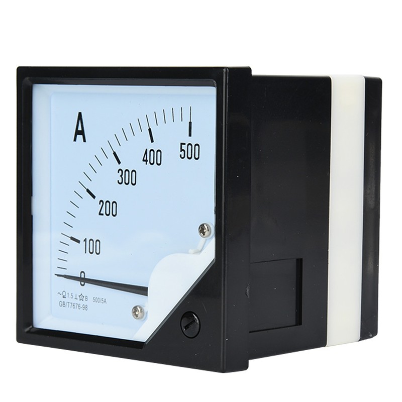 Square Panel Ammeter Gauge 500A Class 1.5 Accuracy Current Test