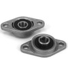 3pcs Flange Ball Bearings KFL08 Mount Bearings Flange Pillow Block