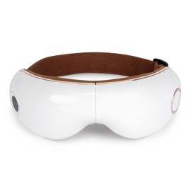 GLOBAL RELAX | SKANDAS® Face and Eye Massager - Foldable Glasses with Vibro Massage, Pressotherapy, Heat, Music | Concealer for Dark Circles | Built-in Speakers | 2 Years Warranty