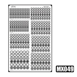 Model Kit Detail-Up Etching Plate MX049 - Gundam / 모식완조 디테일업 에칭 플레이트 MX049 - 건담