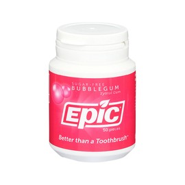 Epic Bubblegum Gum Xylitol Sweetened 50 Pieces