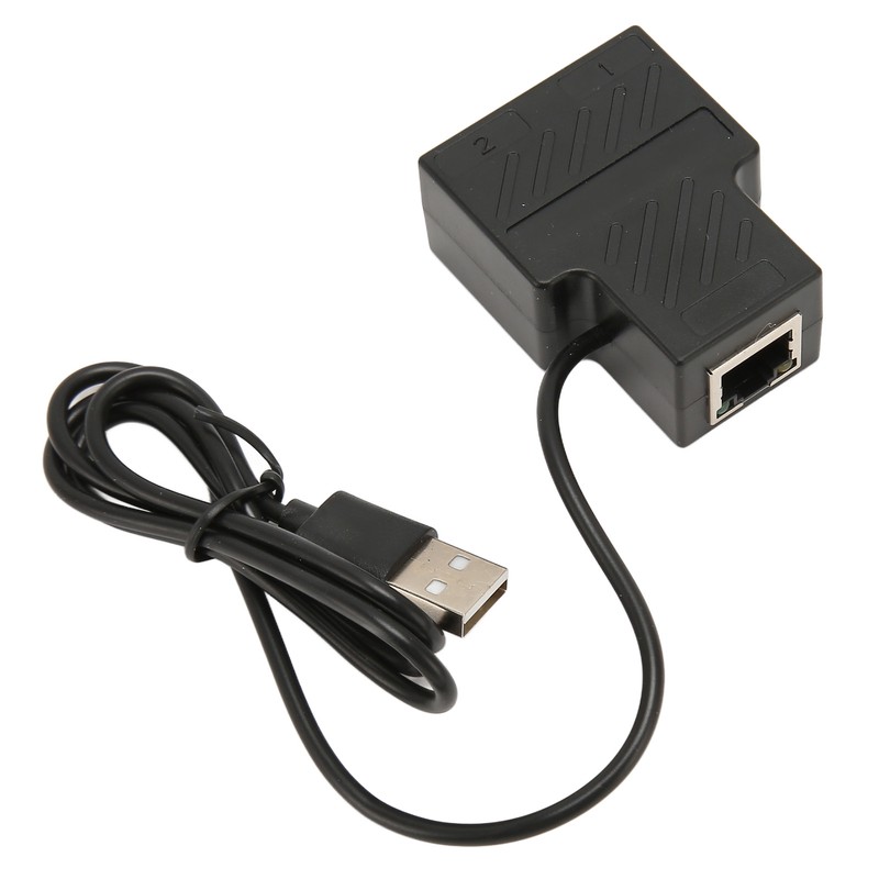 RJ45 Splitter Adapter 1 to 2 100Mbps Plug and Play