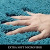 MIULEE Teal Bathroom Rugs, Soft Large Absorbent Microfiber Bath Rugs