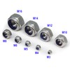 Yeebyee M8 x 1.25 mm Pitch 304 Stainless Steel Self-Locking