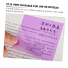 Operitacx Pack of 5 Office Transparent Note Coloured Stickers Notepad