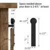 WINSOON 2.5FT Super Mini Sliding Barn Door Cabinet Hardware Kit