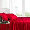 Royal Tradition Viscose from Bamboo Bed Sheets, Full, Solid Red,