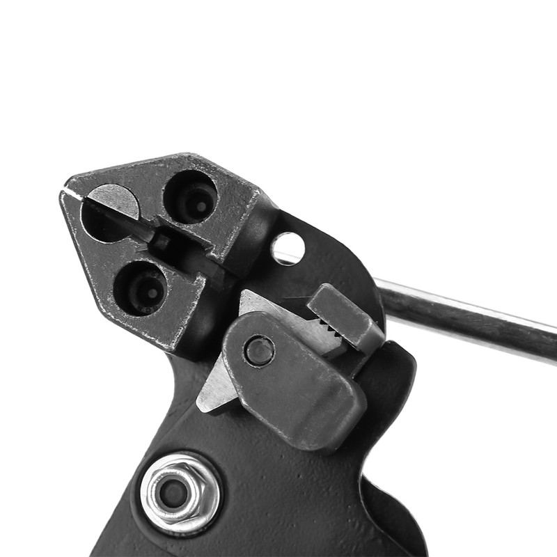 Black Cable Tie Gun Stainless Steel Ties Automatic Tensioner Cutter