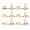 500set Metal Studs Rivets 8mm DIY Iron Double Flat Uniform