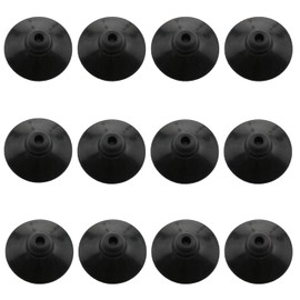 Wantane Fish Tank Suction Cup Clips Black Sucker Clips Aquarium Suction Cup Clips Fish Tank Attachments for Tank Pump, Overhead Line Tube,etc. （28mm/1.1inch）-12PCS