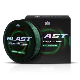 HANDING Blast Braided Fishing Line - BFS Fishing Line - Water and Abrasion Resistant - No Stretch - Colored Fishing Line Braid for Extra Visibility (Pre-Wet Before Knot Tightening)