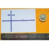 Worcester England Flag Rectangular Matt Paper Stickers A4 Sheet of