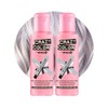 Crazy Color Metallic Platinum Semi-Permanent Duo Hair Dye. Highly Pigmented